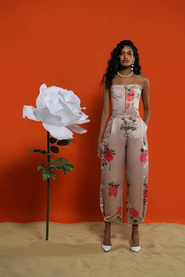 Γυναικείο Παντελόνι Rose-Floral