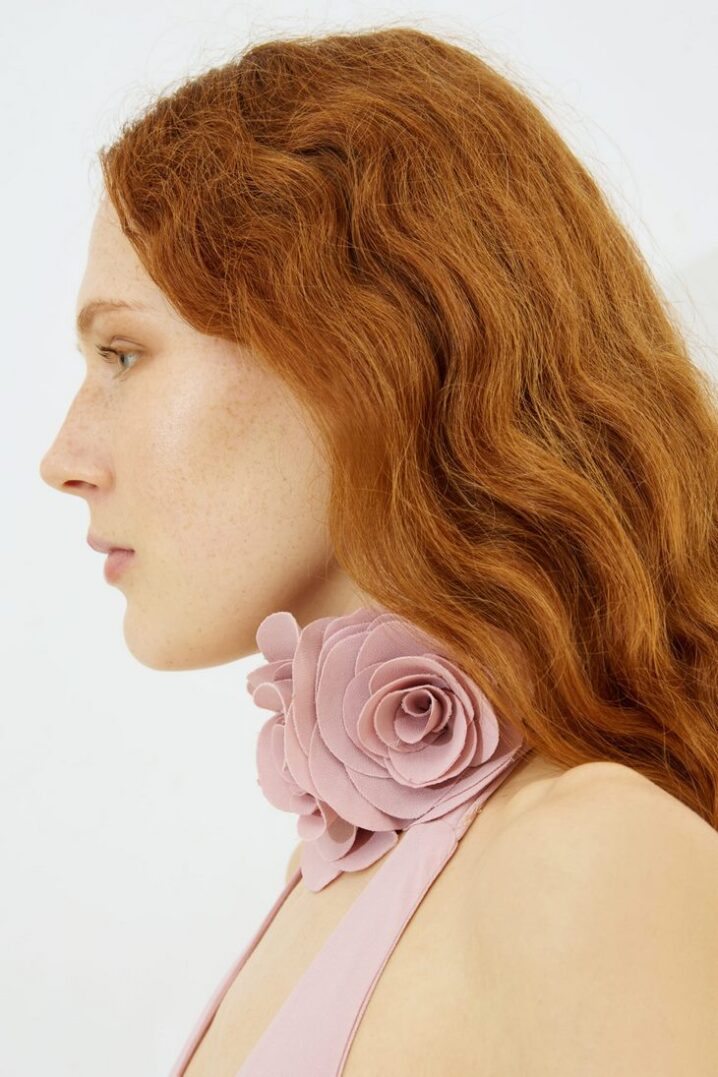 Rose Boutonniere/Belt-Ροζ