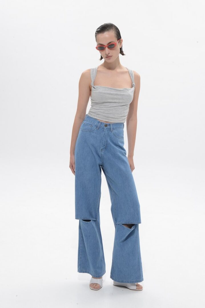 Γυναικείο Jean Παντελόνι Selma-Mid Blue