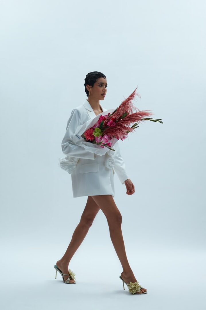 Γυναικείο Alaia Blazer-Off White - Image 5
