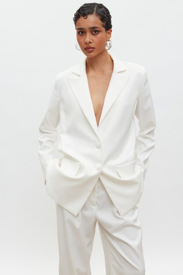 Γυναικείο Alaia Blazer-Off White - Image 3