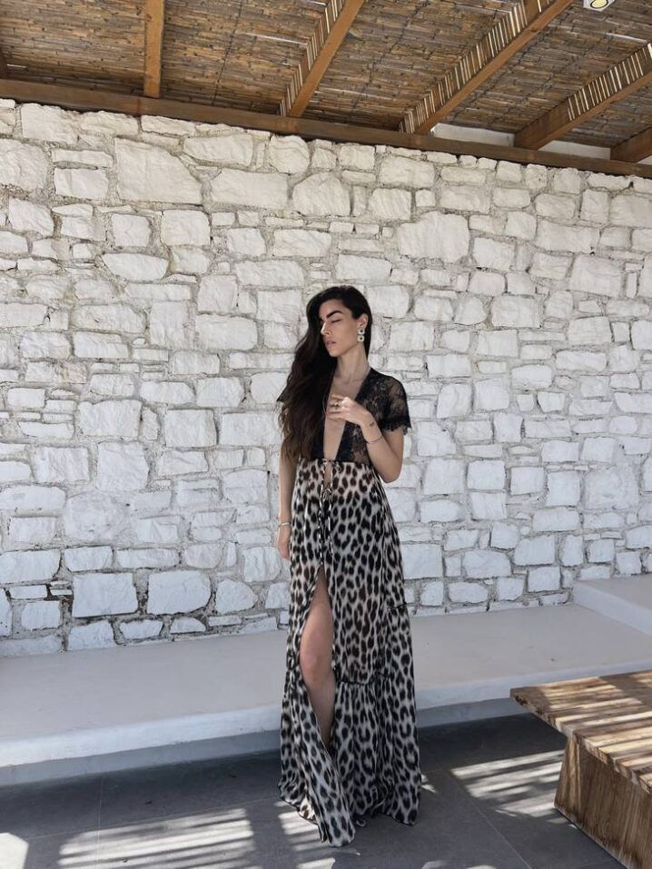 Γυναικείο Kenya Maxi Φόρεμα-Animal Print - Image 4