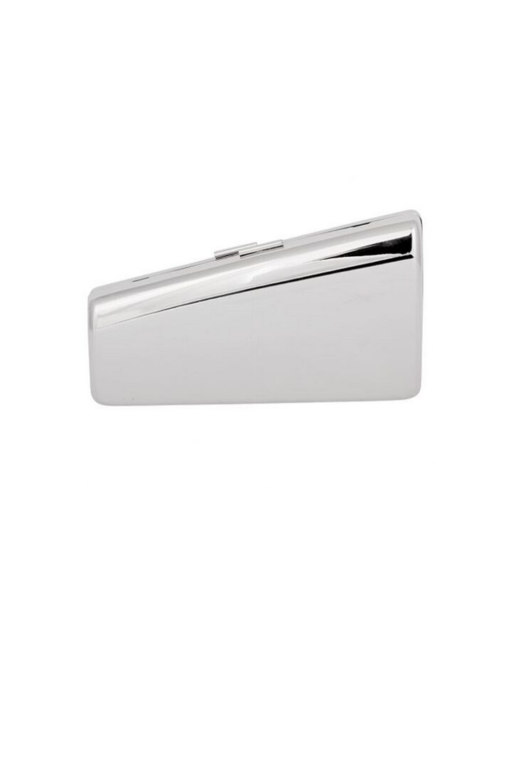 Γυναικείο Τσαντάκι Clutch Metallic-Ασημί