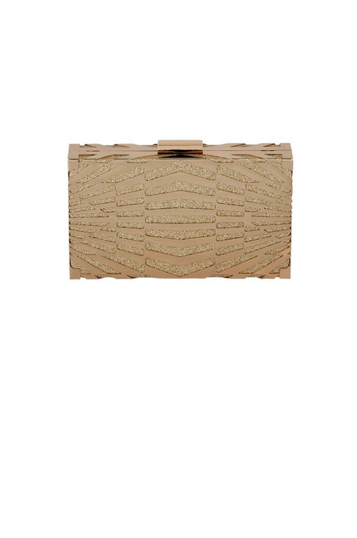 Γυναικείο Τσαντάκι Clutch Glitter-Χρυσό
