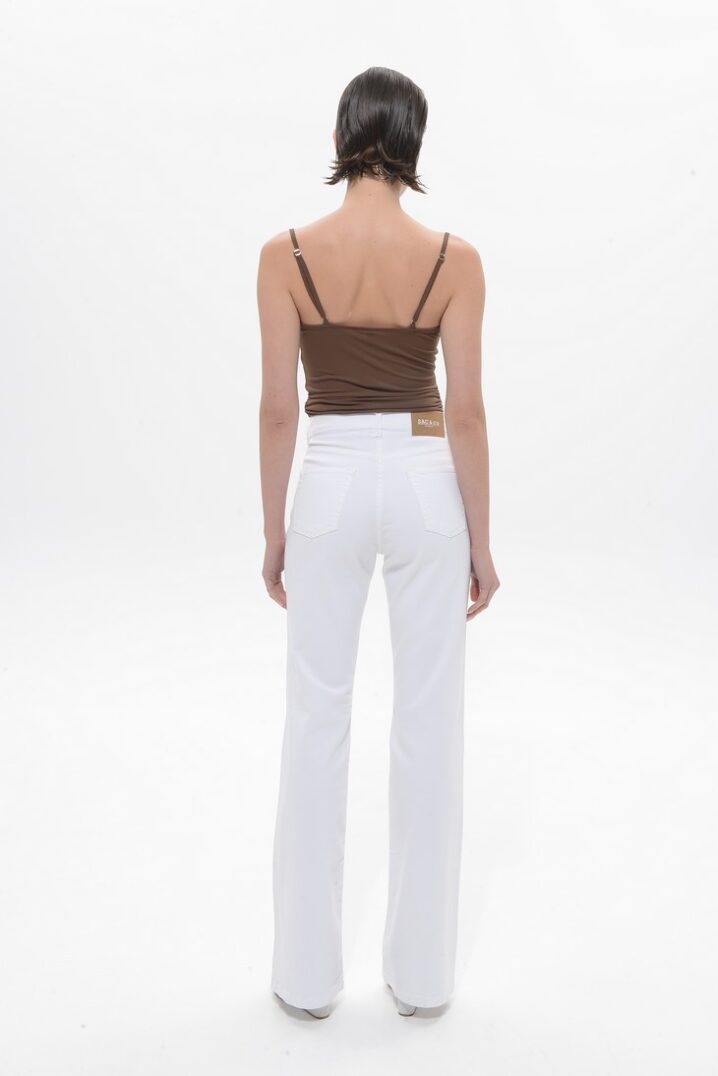Γυναικείο Jean Παντελόνι Arianna Elastic-Λευκό - Image 2