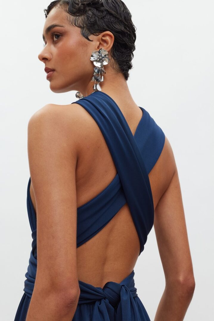 Γυναικείο Maxi Φόρεμα Beatrice Polymorphic-Royal Blue - Image 4