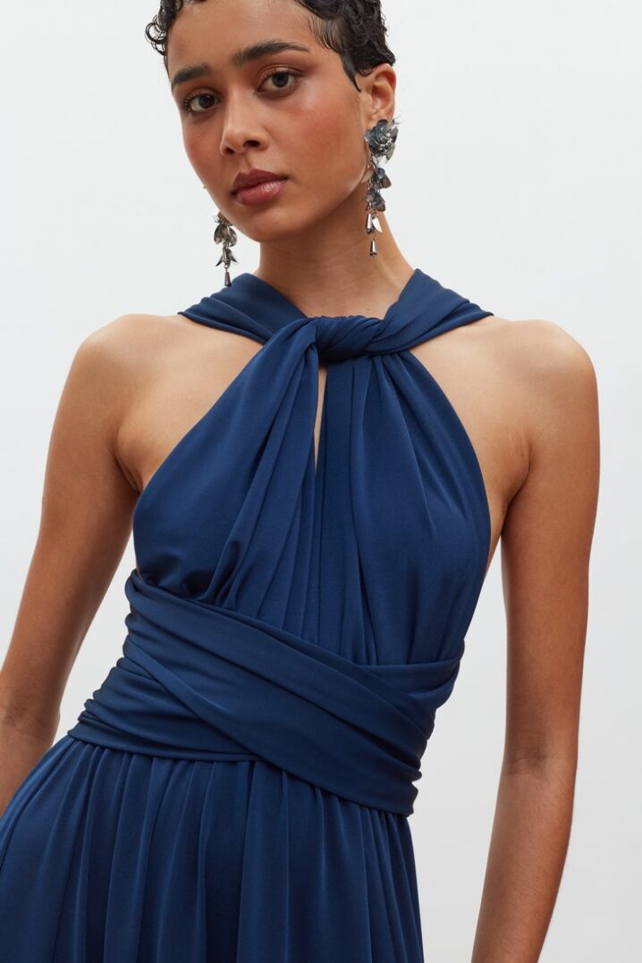 Γυναικείο Maxi Φόρεμα Beatrice Polymorphic-Royal Blue - Image 3
