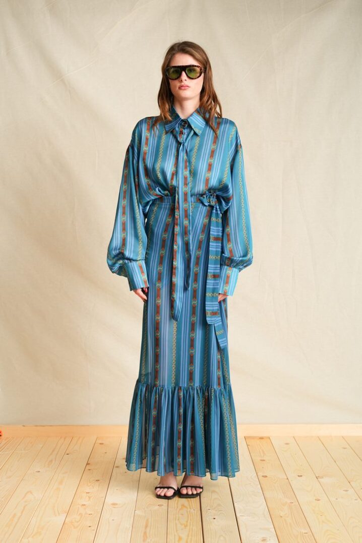 Γυναικείο Harley's Love Emerald Oversized Πουκάμισο-Μπλε - Image 2