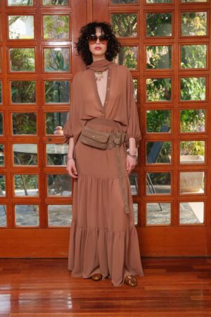 Γυναικεία Carol Maxi Φούστα-Light Brown