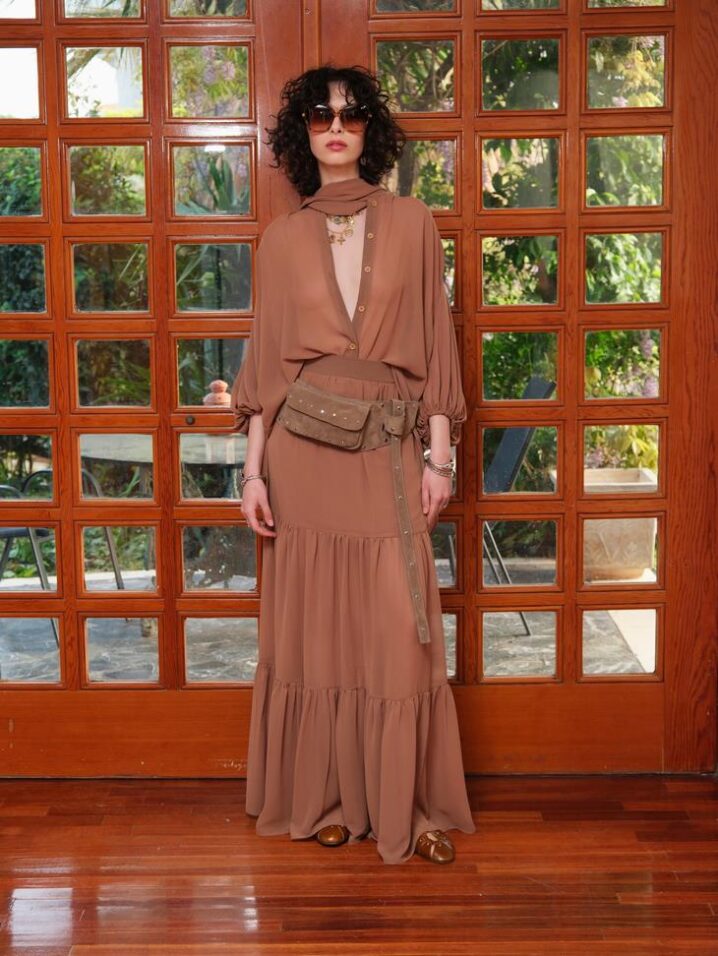 Γυναικεία Carol Maxi Φούστα-Light Brown