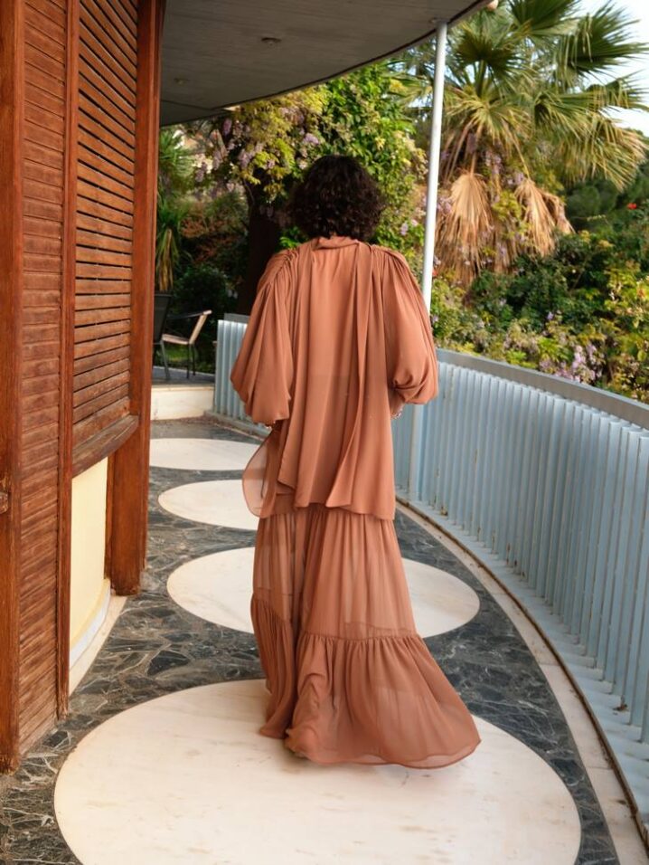 Γυναικεία Carol Maxi Φούστα-Light Brown - Image 3