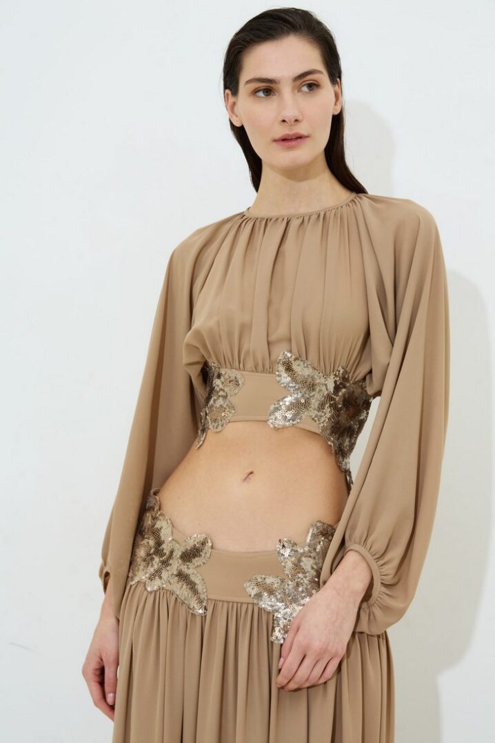 Γυναικείο Ruby Crop Top-Nude