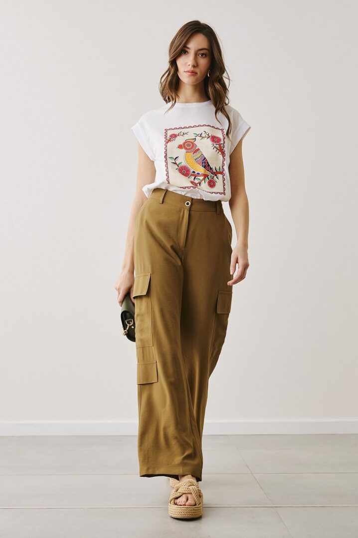 Γυναικείο Bird T-Shirt-Λευκό - Image 3