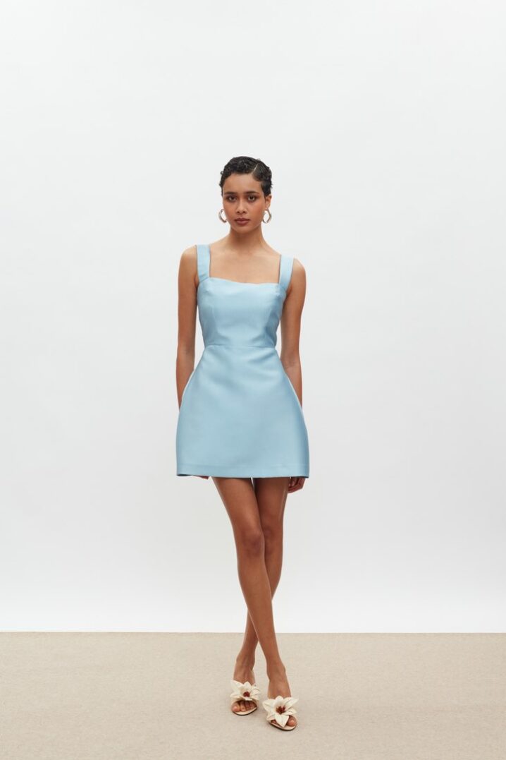 Γυναικείο Mini Φόρεμα Vasiliki-Baby Blue - Image 5