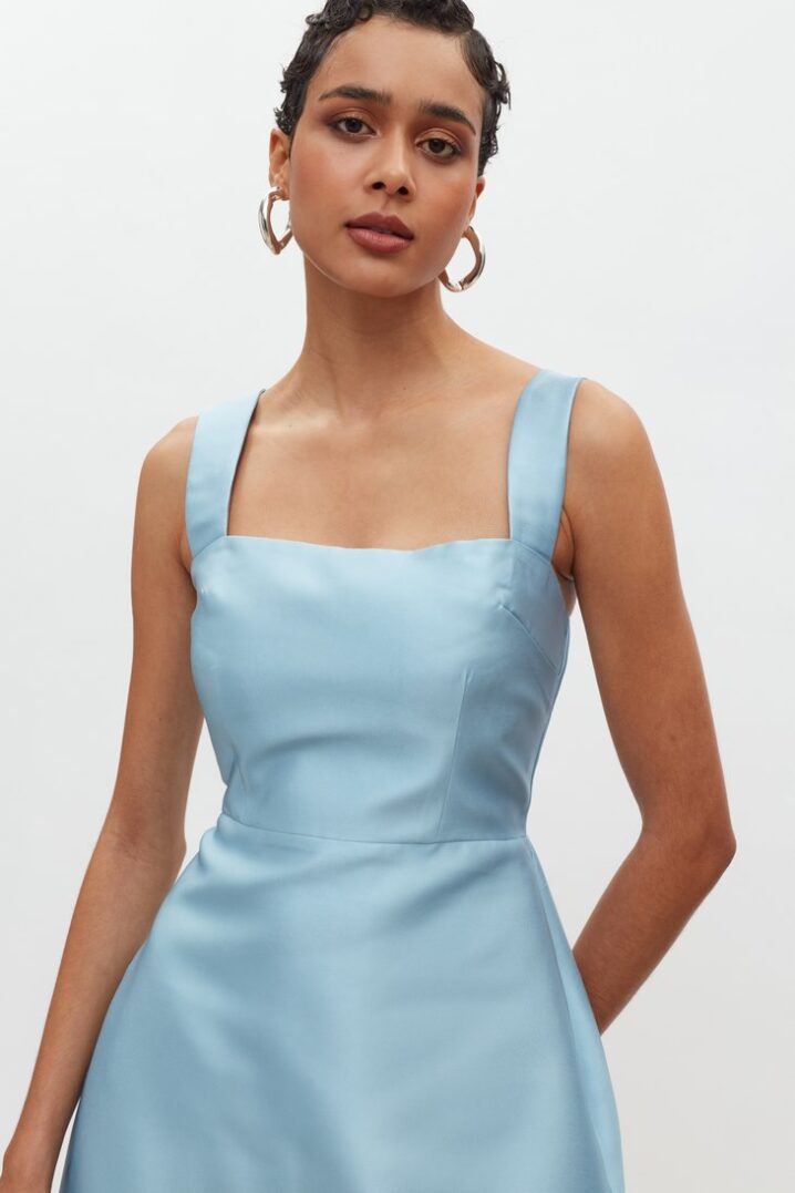 Γυναικείο Mini Φόρεμα Vasiliki-Baby Blue - Image 2