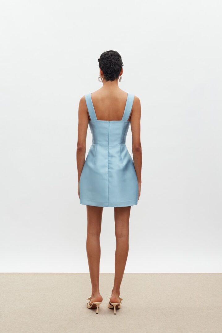Γυναικείο Mini Φόρεμα Vasiliki-Baby Blue - Image 3