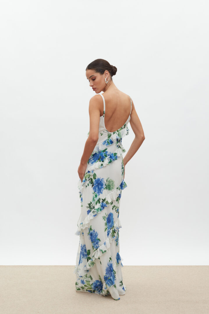 Γυναικείο Klelia Maxi Φόρεμα-Floral Λευκό - Image 2