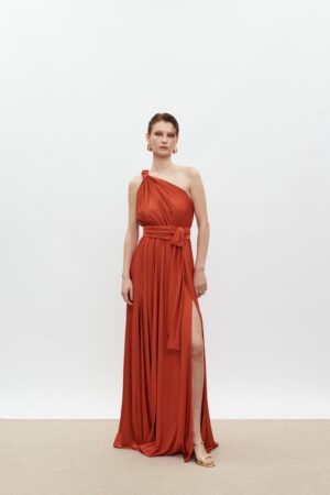 Γυναικείο Maxi Margot Φόρεμα-Terracotta