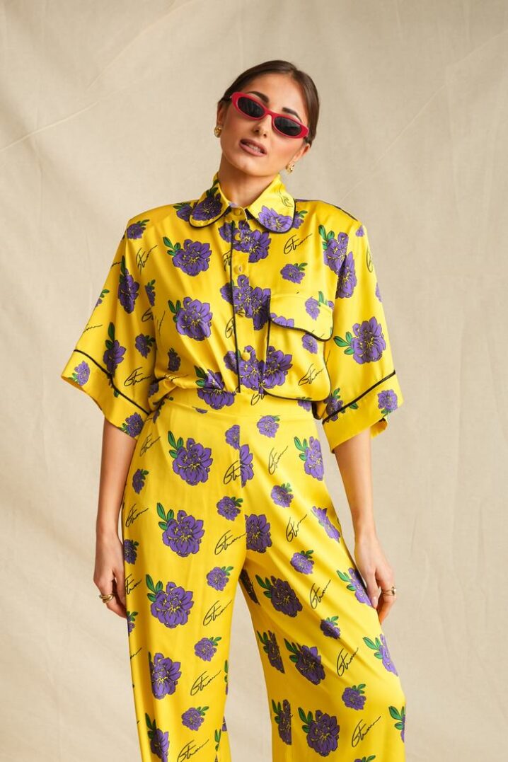Γυναικείο Yellow Dalia Short Sleeve Πουκάμισο-Κίτρινο - Image 2