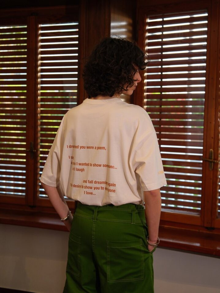 Γυναικείο Poem T.Shirt-Eκρού - Image 3
