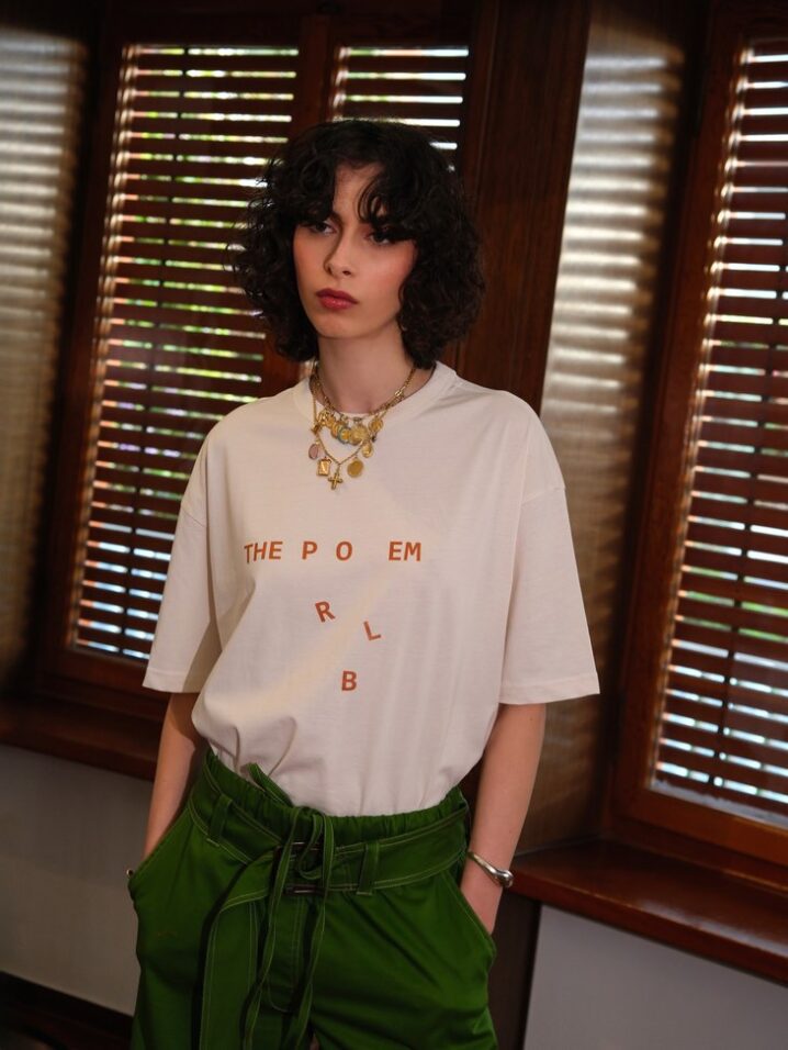 Γυναικείο Poem T.Shirt-Eκρού - Image 2