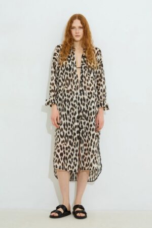 Γυναικείο Raine Leopard Shirt Dress-Αnimal Print