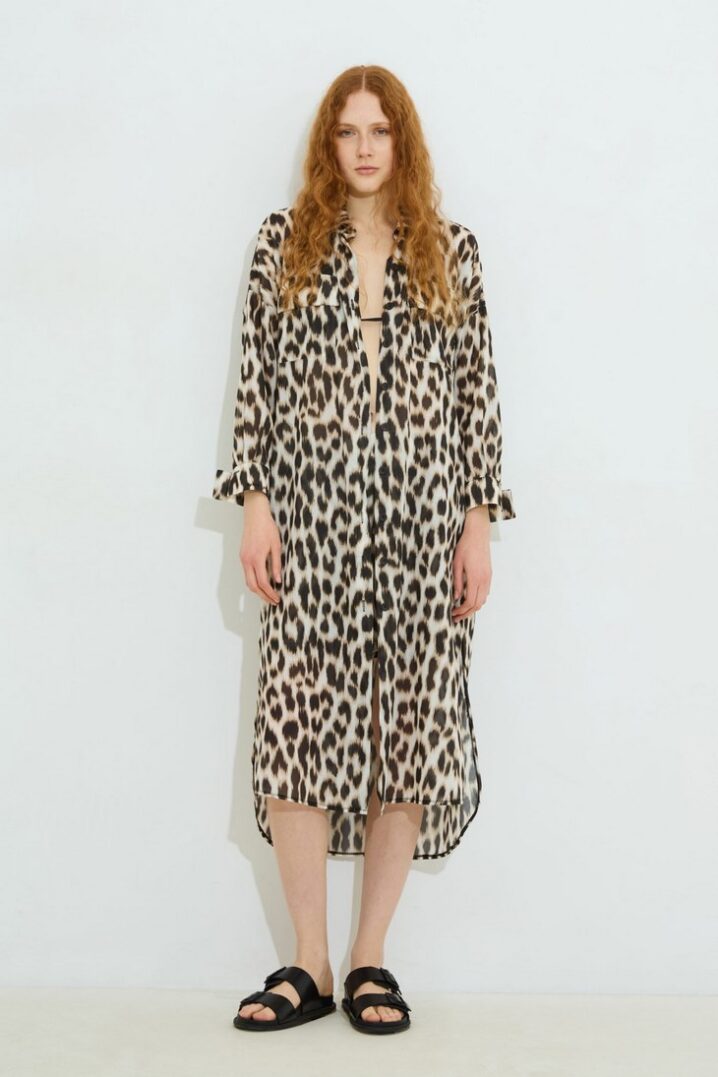 Γυναικείο Raine Leopard Shirt Dress-Αnimal Print