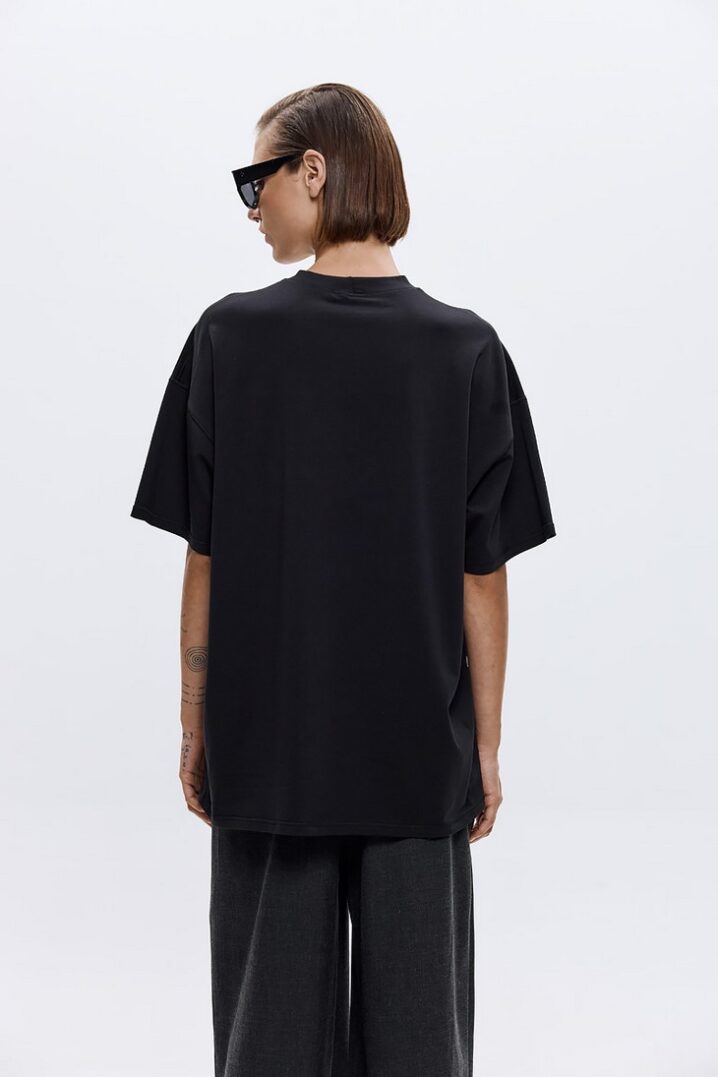 Γυναικείο T-Shirt Power Lies In Contrast-Μαύρο - Image 2