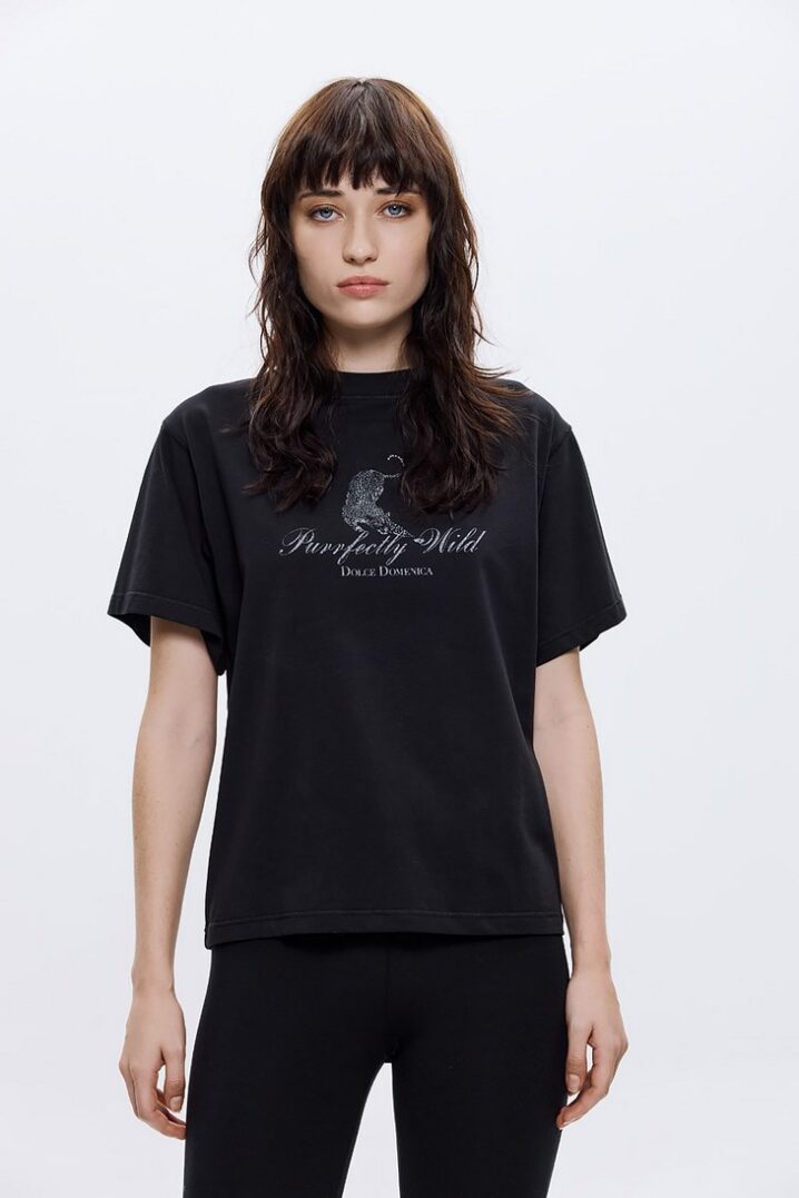 Γυναικεία μπλούζα Purrfectly Wild Slim Fit T-Shirt