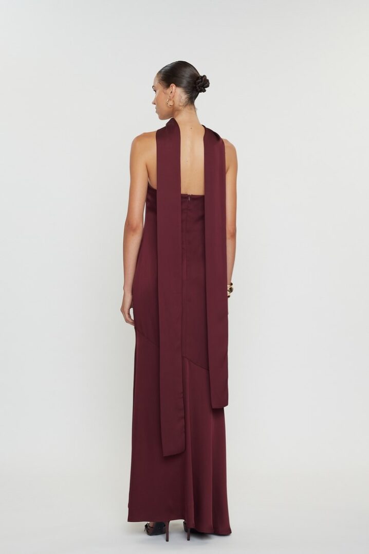 Γυναικείο Φόρεμα Maxi Nepheli-Burgundy - Image 4