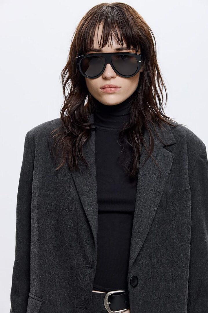 Γυναικείο Christa Oversize Blazer-Γκρι - Image 2