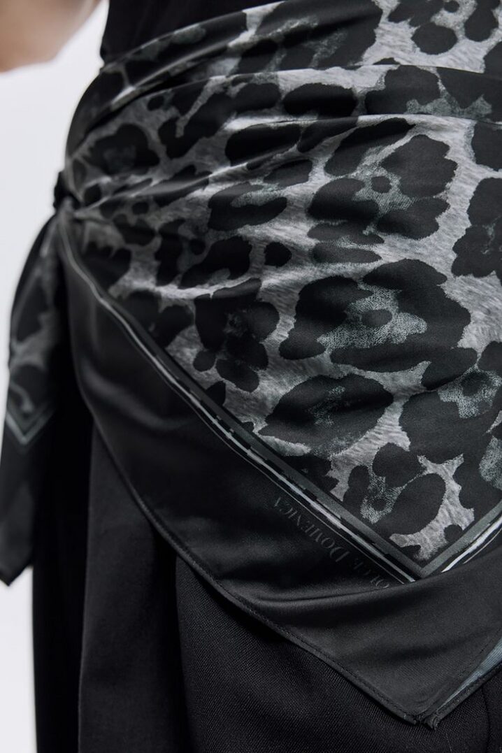 Γυναικείο Φουλάρι ζώνη-Leopard Print Scarf Belt