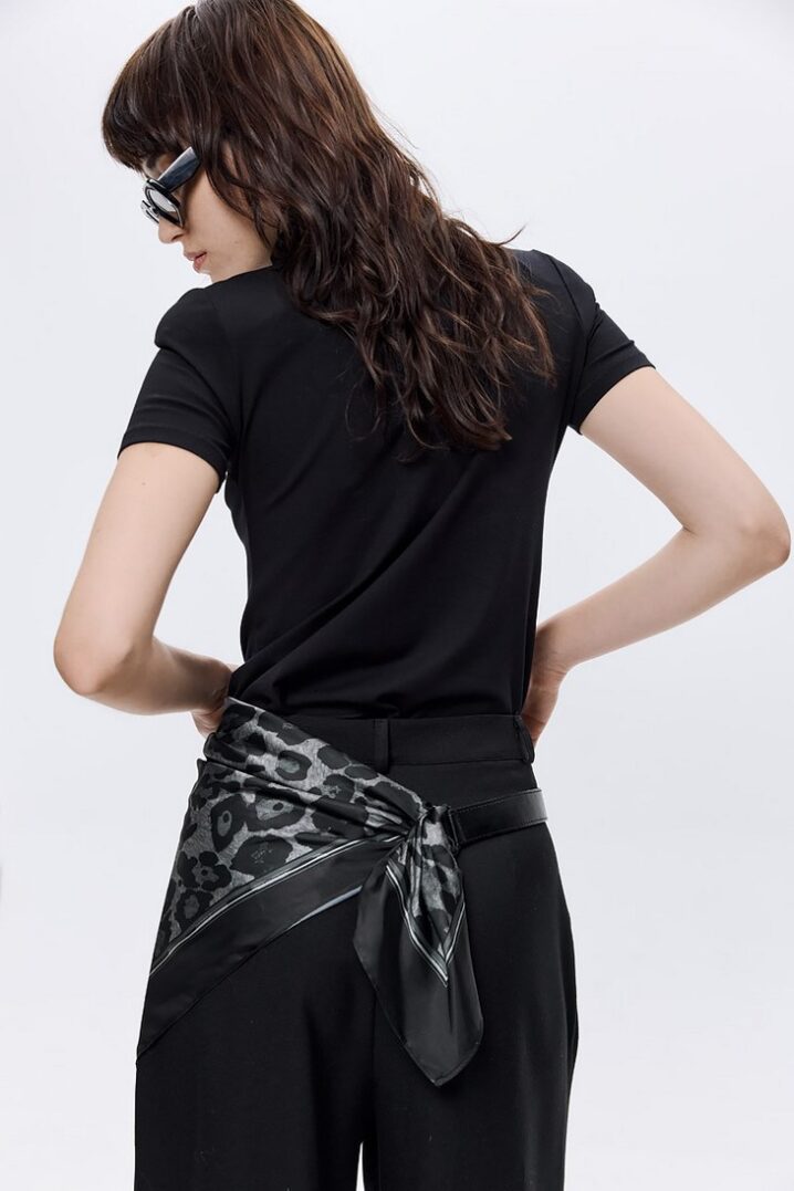 Γυναικείο Φουλάρι ζώνη-Leopard Print Scarf Belt - Image 2