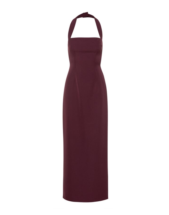 Γυναικείο Φόρεμα  Alba-Burgundy - Image 4