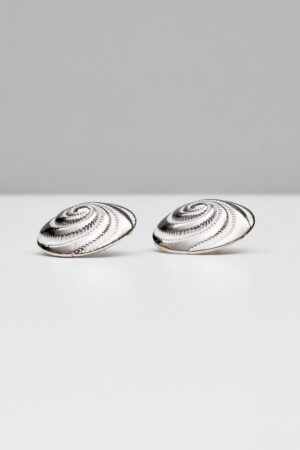 Γυναικεία Vintage Enamel Σκουλαρίκια Silver-Λευκό