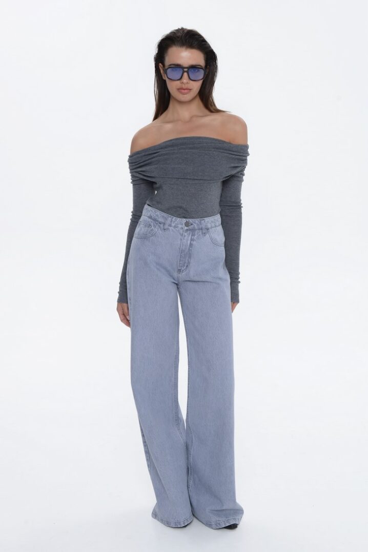 Γυναικείο Jean Παντελόνι Bellen-Platinum Grey