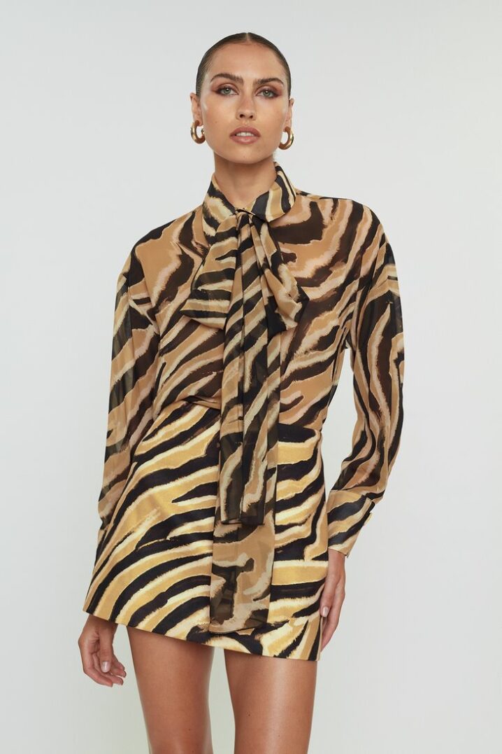 Γυναικείο Μila Πουκάμισο-Caramel Zebra - Image 2
