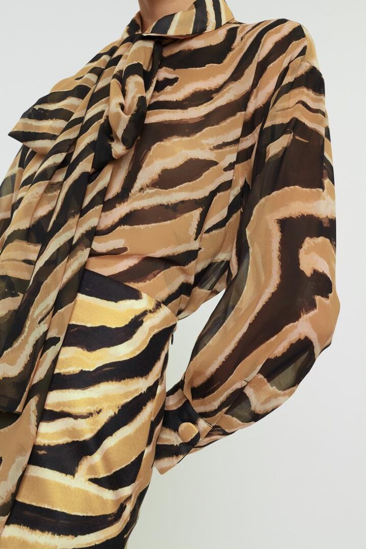 Γυναικείο Μila Πουκάμισο-Caramel Zebra - Image 4