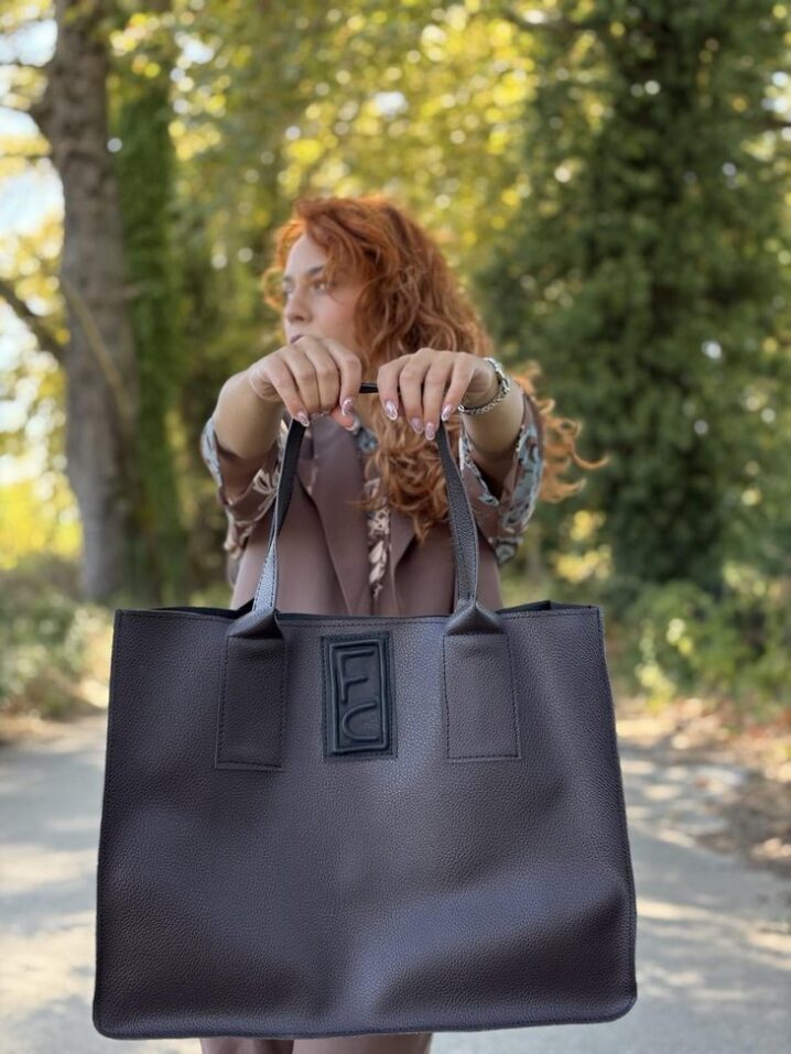 Γυνακεία Shopping Bag-Καφέ