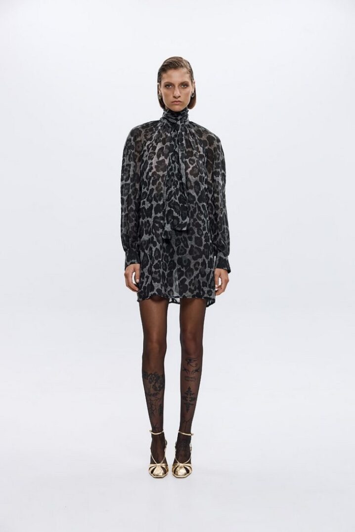 Γυναικείο Dori Leopard Print Φόρεμα-Αnimal Print - Image 2