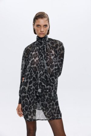 Γυναικείο Dori Leopard Print Φόρεμα-Αnimal Print