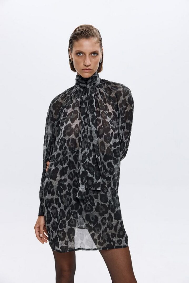 Γυναικείο Dori Leopard Print Φόρεμα-Αnimal Print