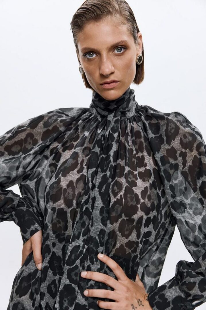 Γυναικείο Dori Leopard Print Φόρεμα-Αnimal Print - Image 3