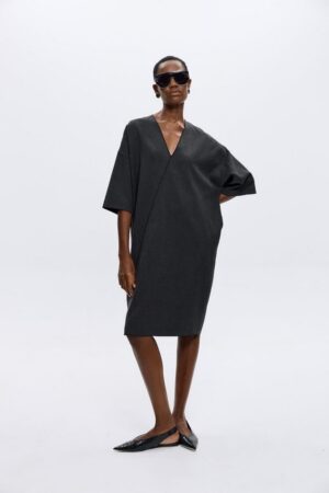 Γυναικείο Victoria Cocoon Φόρεμα-Γκρί