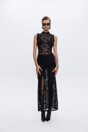 Γυναικείο Tokyo Lace Φόρεμα-Μαύρο