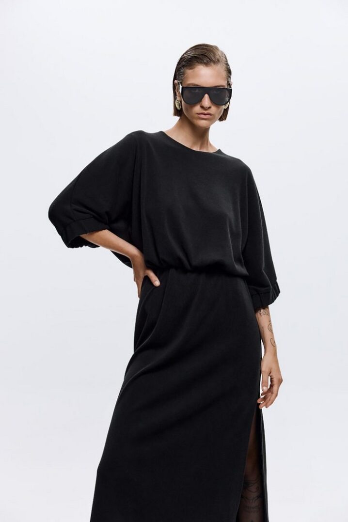 Γυναικείο Stella Knit Φόρεμα-Μαύρο - Image 2