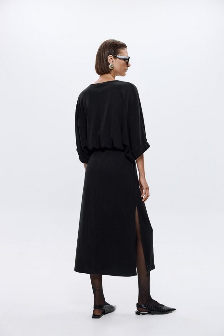 Γυναικείο Stella Knit Φόρεμα-Μαύρο - Image 3