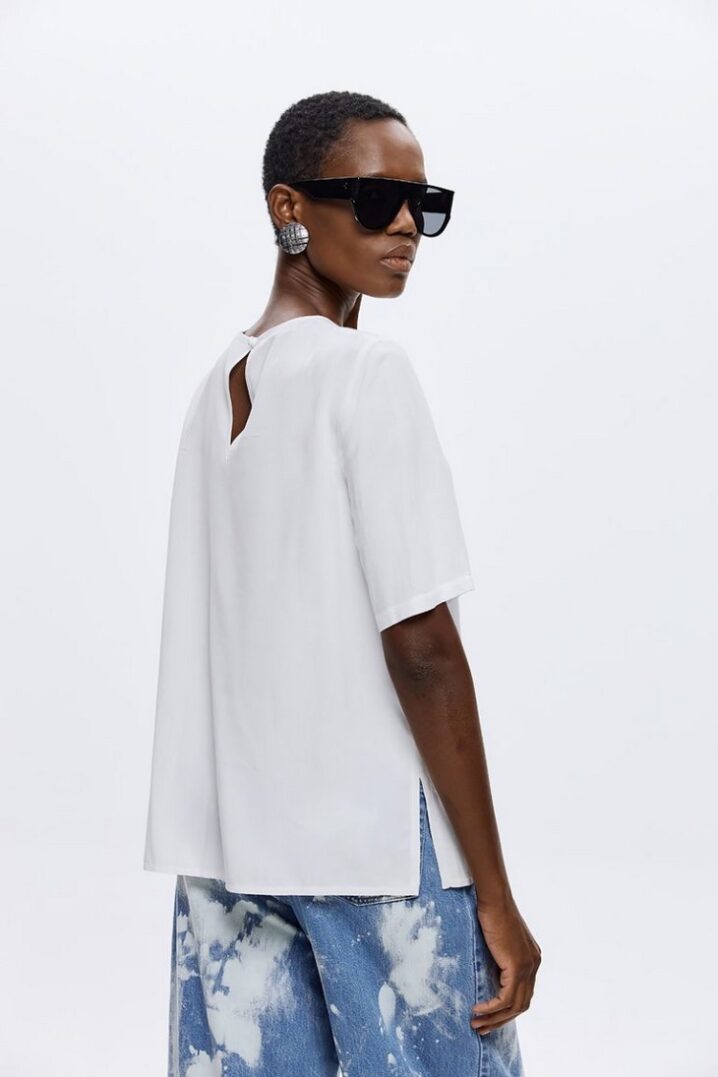 Γυναικείο Purrfectly Wild Voile Top-Λευκό - Image 3