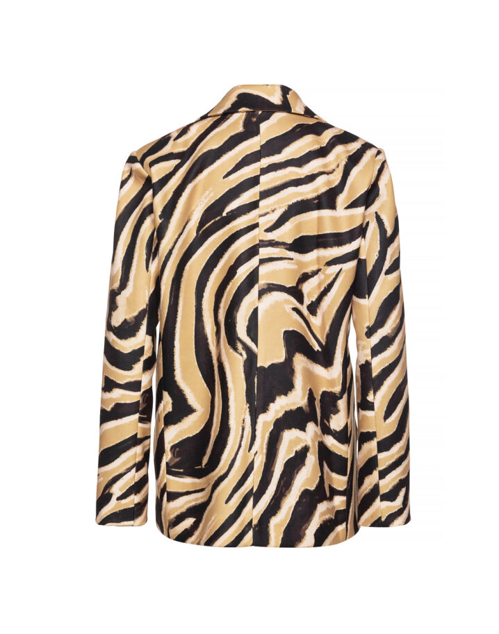 Γυναικείο Caira Zebra Print Σακάκι-Caramel - Image 5
