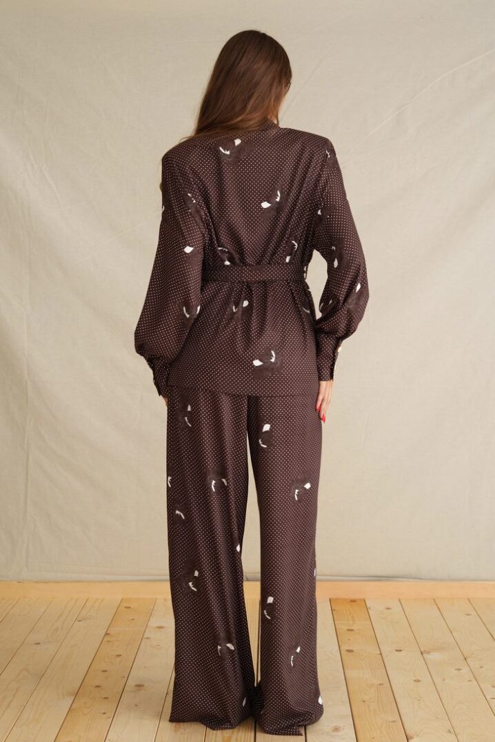 Γυναικείο Her Closet Brown Classic Παντελόνι-Καφέ - Image 2